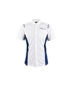 Imagen de MOTO GP - Camisa de hombre blanca/azul de manga larga